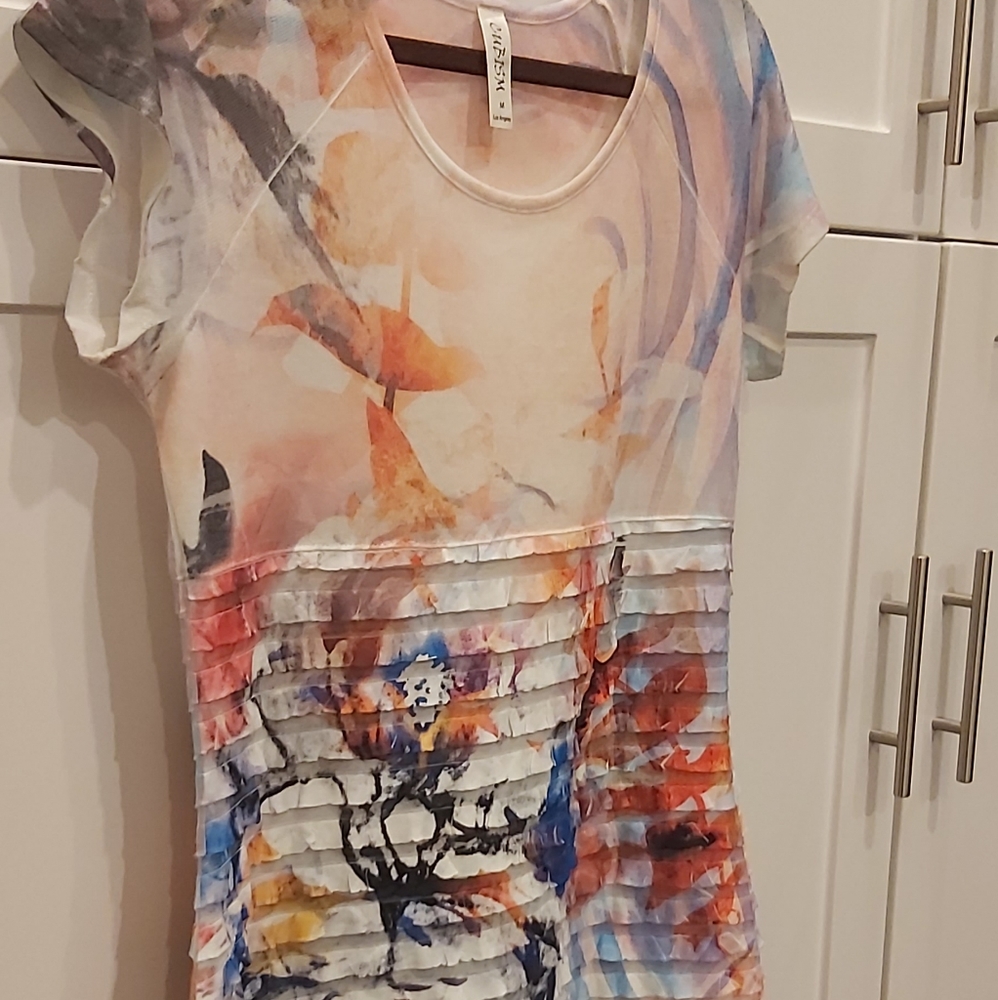 Cubism colorful  layered dress